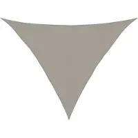 vidaXL Voile d'ombrage 160 g/m² triangulaire gris clair 4x4x5,8 m PEHD