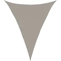 vidaXL Voile d'ombrage 160 g/m² triangulaire gris clair 4x5x5 m PEHD