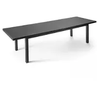 Oviala Table de jardin extensible en aluminium gris 10 places - Albi