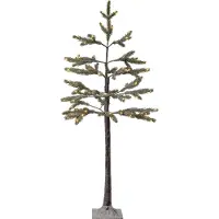 Star Trading Sapin décoratif d'extérieur enneigé LED H 120cm blanc chaud
