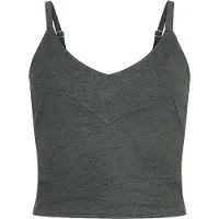 Black premium by emp Top de - Haut Zippé - L - XXL - pour Femme - gris - Taille XL