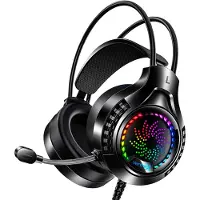 VERTREX Casque de jeu VERTREX avec microphone - PC, PS5, PS4, Xbox, Nintendo Switch - son surround 7.1