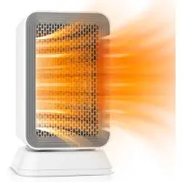 MATTI - Réchaud à ventilateur - Réchaud électrique - Réchaud en céramique - Fonction oscillation et minuterie 1000W