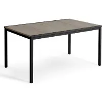 Keter Signature Porto Table 160 cm frêne et acier noir