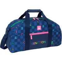 Safta Benetton Damero Bag Bleu