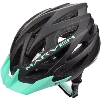 Meteor Marven I casque de vélo homme femme enfant MTB rollerhelm S 52-56 cm noir/bleu