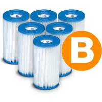 Intex 6 x Jeu de filtres de pompe Type B 29005
