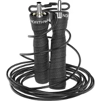 Northwall S1 Jump Rope - corde à sauter professionnelle - corde à sauter sportive - noire