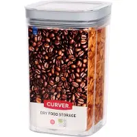 Merkloos Curver boîte fraîcheur 1,8L - Transparent / Gris - Plastique - 10 x 10 x 19,5 cm - Taille M - Sans BPA