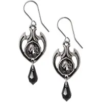 Alchemy Gothic Boucles d'oreilles Gothic de - Midnight Memorial - pour Femme - noir/argent - Taille Standard