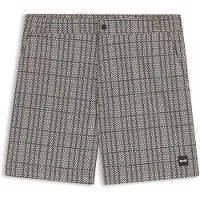 BOSS Short de bain à micro-imprimé et badge logoté