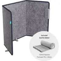 Sinji Radiateur électrique 195 W – Chauffage infrarouge – 3 niveaux de chauffage – Chauffage infrarouge – Panneau – Pliable et portable – Couverture incluse