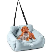 OEM Siège pour chien pour voiture avec protection de ceinture, noir, grand format