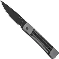 Kizer Cutlery Little Grand V2670A2 Blackwashed Nitro-V, Grey G10 Black Micarta, couteau de poche, Jonathan Styles design