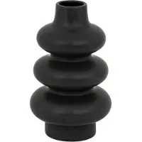 Atmosphera Czarny ceramiczny wazon CLOTHILDE, wys. 25 cm (1x)