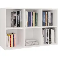 Lumarko Regał Malax MINI 2X3 BIAŁY (90 x 30 x 60 cm)