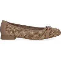 Caprice Ballerines noisette / or