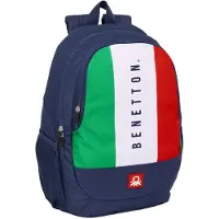 Safta Benetton Flag 23l 27x33x10 Cm Backpack Bleu Enfants