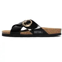Bayton Pantoufle 'Cordoue' or / gris / noir