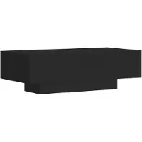 vidaXL - Table basse - 100x49.5x31 - cm - fait main - Bois - noir