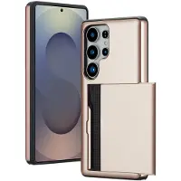 IMoshion Coque arrière avec porte-cartes pour Samsung Galaxy S25 Ultra - Rose Doré