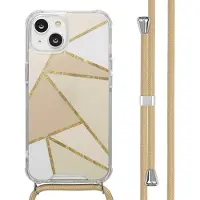 IMoshion Coque Design avec cordon Apple iPhone 14 - Beige Graphic