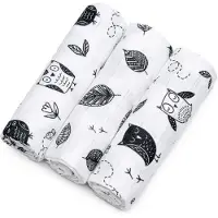 T-Tomi TETRA Cloth Diapers HIGH QUALITY couches lavables Owls 70x70 cm 3 pcs