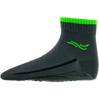 Ewers Chaussettes de sport 'Basic' gris / vert