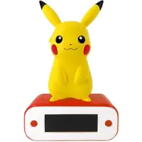 Teknofun Réveil Pikachu avec lumière 18 cm – Pokémon Officiel