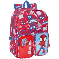 Spidey and his Amazing Friends Sac à dos scolaire Spider-Man Rescue Bleu Rouge 26 x 34 x 11 cm
