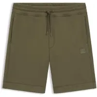 Hugo Boss Short en molleton de coton avec écusson logoté