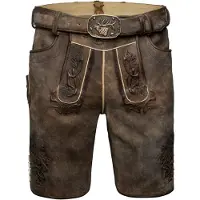 Spieth & Wensky Pantalon folklorique 'Excalibur' brun foncé