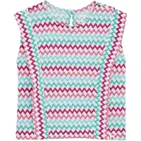 We fashion Chemisier turquoise / cyclamen / pitaya / blanc