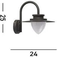 Searchlight Lampe murale classique Texas anthracite