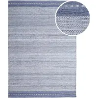 Axi Rhodos Tapis D'Extérieur, Rectangulaire, Bleu, 140 X 120 Cm / Épaisseur : 5 Mm - Tapis Jardin Extérieur/Intérieur - Tapis Balcon Fabriqué À