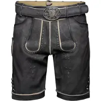 Krüger Collection Pantalon folklorique ' Kuno ' écru / gris foncé