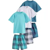 Next Pyjama bleu / aqua / bleu foncé / blanc