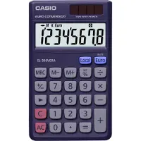 Casio SL-300VER (Fonctionnement sur piles, Panneau solaire)