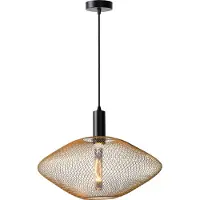 Lucide Lampe pendante en maille Mesh Ø 45 cm d’or