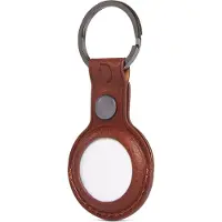 Decoded Leather Keychain Apple AirTag - Brun
