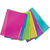 Leitz Pochettes coin Wow , format A4, nervuré, 6 p.