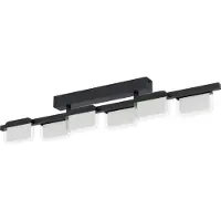 Eglo Plafonnier noir Ervidel avec LED
