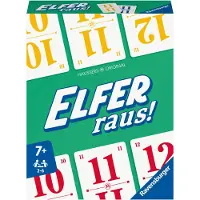 Ravensburger Elfer raus! Der Klassiker, Kartenspiel 2 - 6 Spieler, Spiel ab 7 Jahren für Kinder und Erwachsene 20945