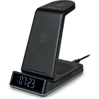 Thomson , station de charge 4 en 1 + réveil pour Android, personnalisable, noir