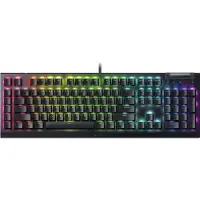 Razer Clavier de jeu mécanique BlackWidow V4 X, interrupteur jaune, livraison US, filaire, noir (RZ03-04701800-R3M1)