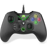 Freaks and Geeks - Black Wired Controller for PC with 3M Cable (PC), Manette, Noir