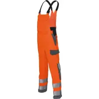 Kübler Latzhose PROTECTIQ HIGH VIS ARC1 PSA 3 warnorange/anthrazit Form 3393 Grösse 54