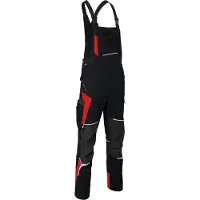 Kübler Salopette BODYFORCE PSA 2 noir/rouge moyen Forme 3125 Taille 90 (90)