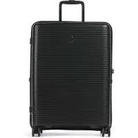 Echolac Forza - 4 rouleaux - Valise à roulettes de 65 cm, extensible (noir)