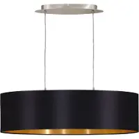 Eglo Lampe à suspension Maserlo 78cm noir avec or
